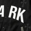 Custom Vintage Baseball Jacket with Screen Print and Patch Embroidery