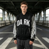 Custom Vintage Baseball Jacket with Screen Print and Patch Embroidery