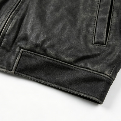 Custom Vintage Varsity Jacket PU Leather Patch Embroidery