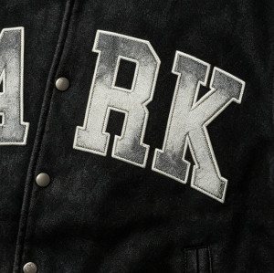 Custom Vintage Varsity Jacket PU Leather Patch