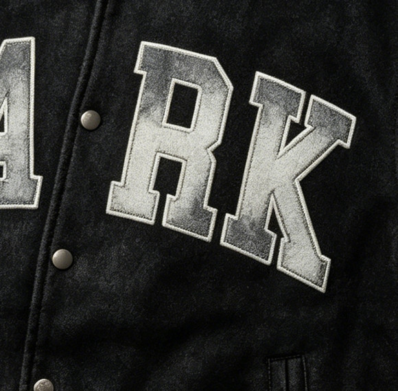 Custom Vintage Varsity Jacket PU Leather Patch Embroidery