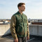 Custom Vintage Varsity Jacket PU Leather Patch Embroidery
