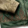 Custom Vintage Varsity Jacket PU Leather Patch Embroidery