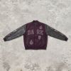 Custom Vintage Varsity Jacket PU Leather Patch Embroidery