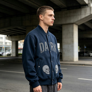 Custom Varsity Jacket 100% Polyester Screen Print Patch