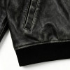 Custom Vintage Varsity Jacket 100% PU Leather Leather Patch