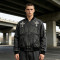 Custom Vintage Varsity Jacket 100% PU Leather Leather Patch