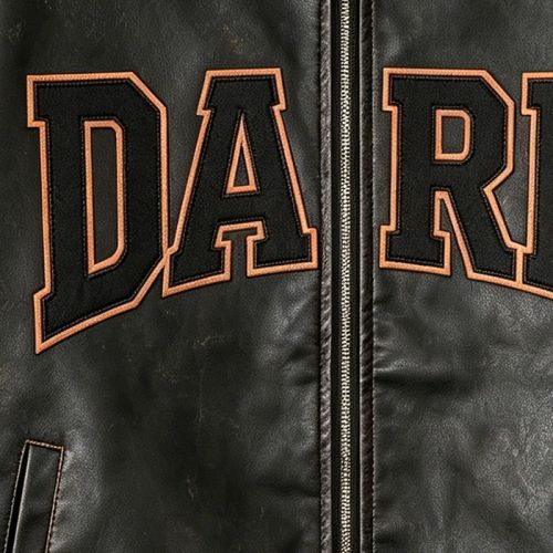 Custom Varsity Jacket 100% PU Leather Screen Print Rivet Patch
