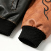 Custom Varsity Jacket 100% PU Leather Screen Print Rivet Patch