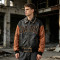 Custom Varsity Jacket 100% PU Leather Screen Print Rivet Patch