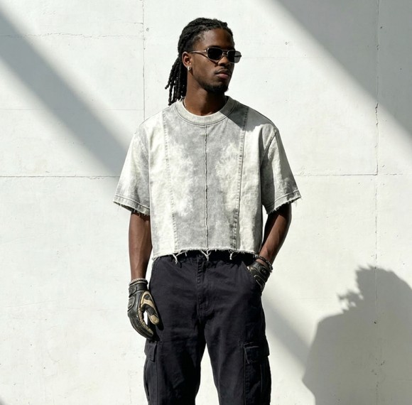 Custom Vintage T-Shirt 100% Cotton Garment Wash