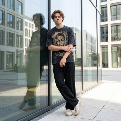 Custom Vintage T-Shirt 100% Cotton Screen Print Wash