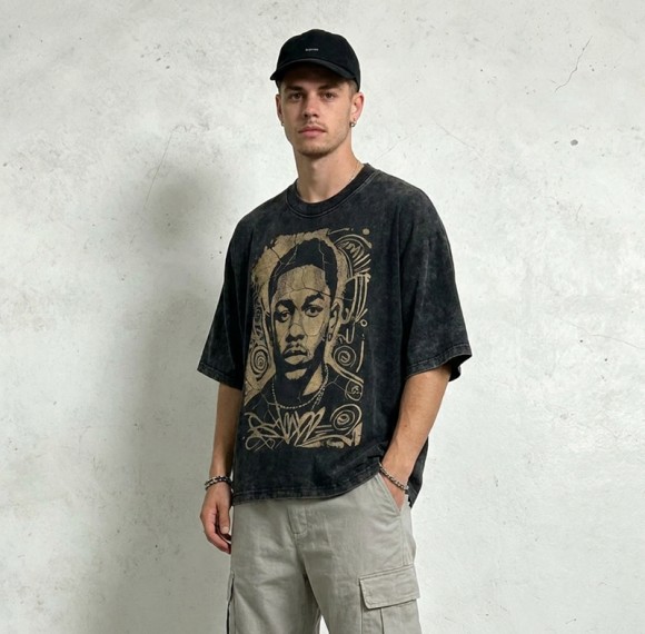Custom Vintage T-Shirt 100% Cotton Screen Print Wash