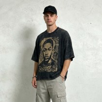 Custom Vintage T-Shirt 100% Cotton Screen Print Wash