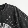 Custom Vintage T-Shirt 100% Cotton Splatter Crack Wash