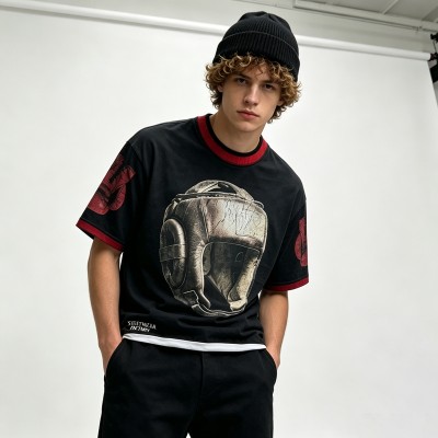 Custom Vintage T-Shirt 100% Cotton Garment Wash DTG