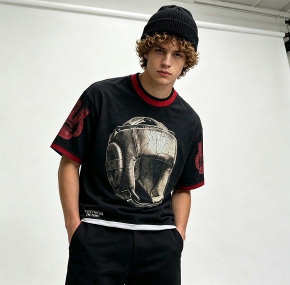 Custom Vintage T-Shirt 100% Cotton Garment Wash DTG