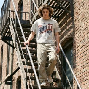 Custom Vintage T-Shirt 100% Cotton Spray Dye Screen Print