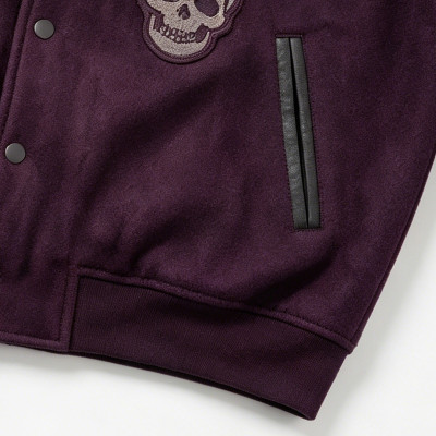 Custom Vintage Varsity Jacket PU Leather Patch