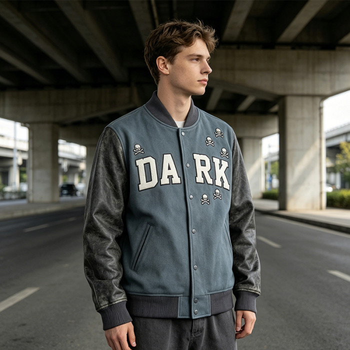 Custom Vintage Varsity Jacket Towel Embroidery Patch