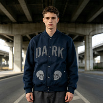 Custom Vintage Varsity Jacket 100% Polyester Screen Print