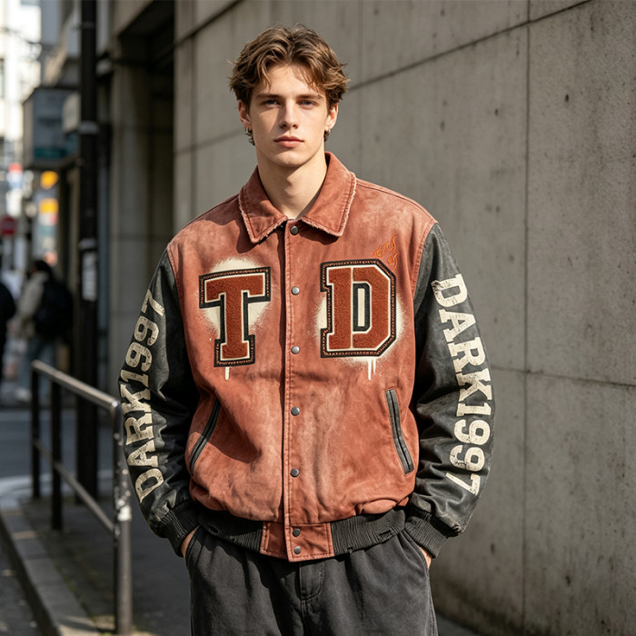 Custom Vintage Baseball Jacket 64C 21P 14PU 1SP Multi-Craft