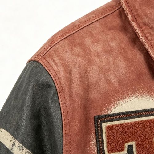 Custom Vintage Baseball Jacket 64C 21P 14PU 1SP Multi-Craft