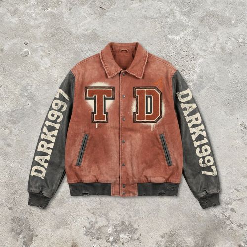 Custom Vintage Baseball Jacket 64C 21P 14PU 1SP Multi-Craft