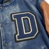 Custom Vintage Baseball Jacket 64C 21P 14PU 1SP Screen Print Multi-Craft