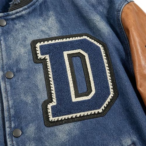Custom Vintage Baseball Jacket 64C 21P 14PU 1SP Screen Print Multi-Craft