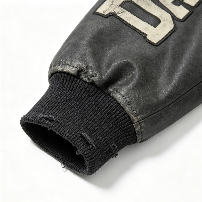 Custom Vintage Baseball Jacket 64C 21P 14PU 1SP Multi-Craft Embroidery