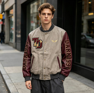 Custom Vintage Baseball Jacket 64C 21P 14PU 1SP Multi-Craft