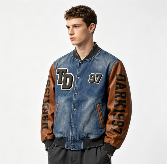 Custom Baseball Jacket 64C 21P 14PU 1SP