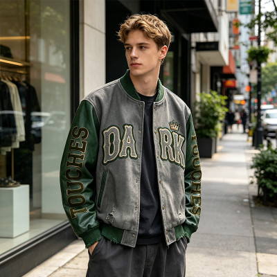 Custom Baseball Jacket 64C 21P 14PU 1SP