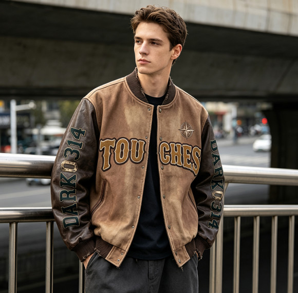 Custom Baseball Jacket 64C 21P 14PU 1SP