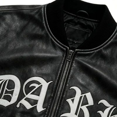 Custom Baseball Jacket 100% PU Leather Patch