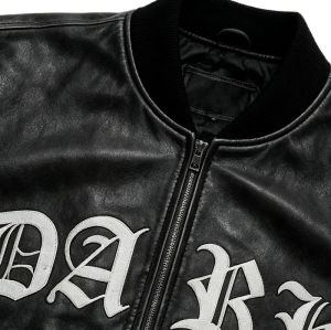 Custom Baseball Jacket 100% PU Leather Patch