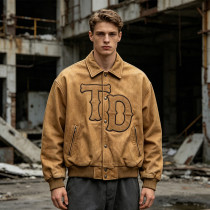 Custom Baseball Jacket 100% PU Leather Patch
