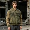 Custom Baseball Jacket 70P 30PU Wash Patch Spliced