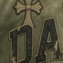 Custom Baseball Jacket 70P 30PU Wash Patch Spliced