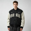 Custom Baseball Jacket 64C 22P 14PU Rivet Spliced