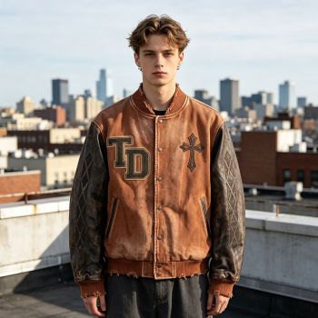 Custom Baseball Jacket 63C 22P 14PU Multi