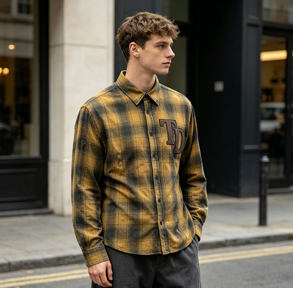 Custom Vintage Plaid Shirt 04