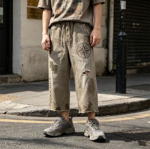 Custom Vintage Cargo Pants 714-04 — 95% Cotton 5% Polyester