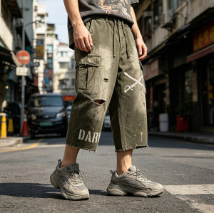 Custom Vintage Cargo Pants 714-05 — 95% Cotton 5% Polyester