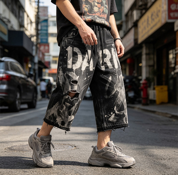 Custom Vintage Cargo Pants 714-07 — 95% Cotton 5% Polyester