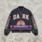 DTG Screen Print Washed towel embroidery Applique Patchwork Varsity Jacket | Tech Vintage Street Outerwear | Custom Streetwear