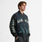 DTG Screen Print Applique Vintage Washed Octopus Varsity Jacket | PU Sleeve Patchwork Streetwear Jacket | OEM Streetwear