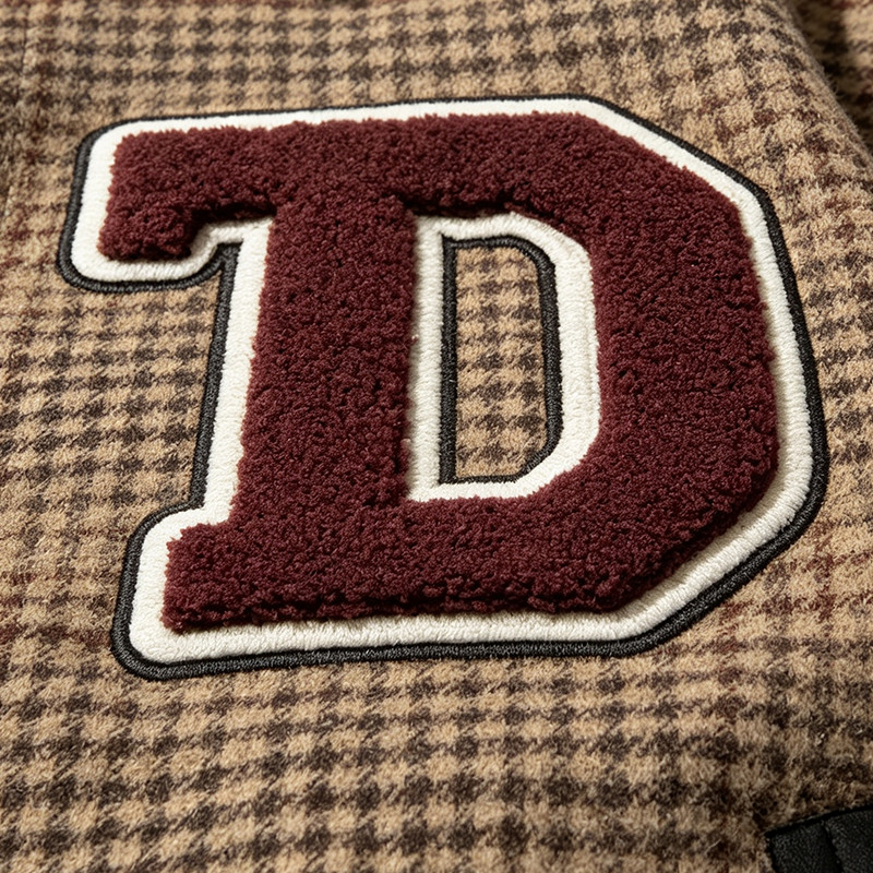 Patchwork Towel Embroidery Applique Jacket