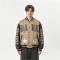 Towel Embroidery Applique Screen Print Washed Jacket | Vintage Khaki Varsity Jacket | Streetwear Manufacturer